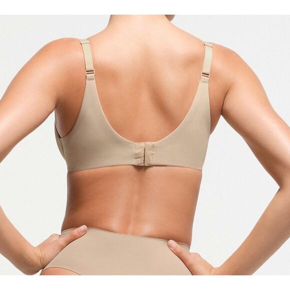 SKIMS NWT Smoothing Intimates Full Coverage Lightly Lined Bra - Clay Beige 32DDD - Picture 4 of 9